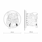 Wall Sconce with 3 Lights in Gray or White Ceramic Modern Design - Dogbull Viadurini