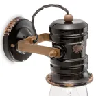 Wall applique spotlight in ceramic, glass and metal different finishes Joy Ferroluce Viadurini