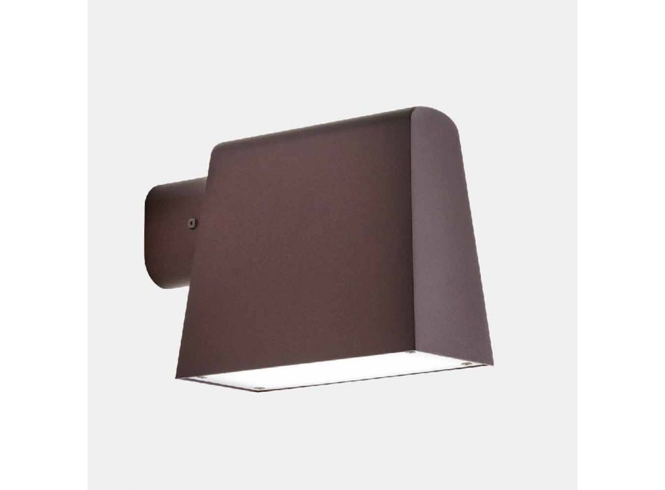 Outdoor Wall Lamp in Antique Brown Metal - Saint Tropez by Il Fanale Viadurini