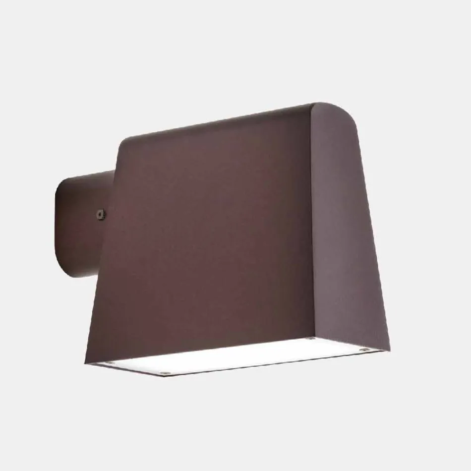 Outdoor Wall Lamp in Antique Brown Metal - Saint Tropez by Il Fanale Viadurini