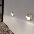 Outdoor Round Wall Light in Hand Painted Aluminum - Brindisi Viadurini