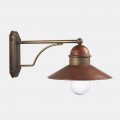 Vintage Outdoor Wall Lamp in Brass, Copper and Glass - Borgo by Il Fanale