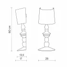 Wall Lamp in Paintable Ceramic and Lampshade in White Linen - Cadabra Viadurini