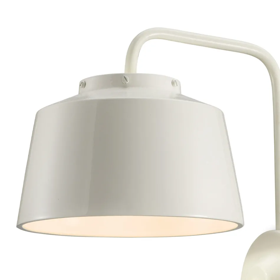 Wall Sconce Metal and Handcrafted Ceramic with Double Opening - 50S Viadurini