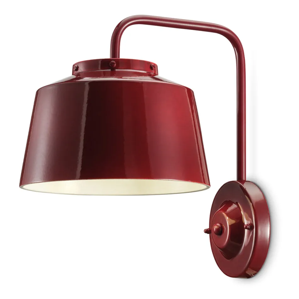 Wall Sconce Metal and Handcrafted Ceramic with Double Opening - 50S Viadurini