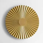 Wall Sconce in Pleated Natural Brass 2 Sizes - Pliè by Il Fanale Viadurini