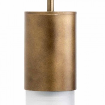 Artisan Wall Lamp in Aluminum and Satin Glass Made in Italy - Master