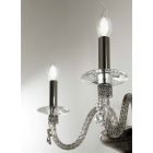 Classic Wall Lamp 3 Lights in Blown Glass and Handmade Details - Phaedra Viadurini