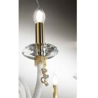 Classic Wall Lamp 3 Lights in Blown Glass and Handmade Details - Phaedra Viadurini