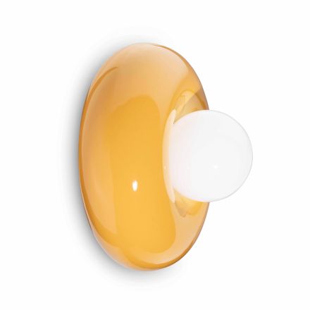 Wall light with opaline glass diffuser Made in Italy - Bumbum Viadurini