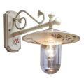 Classic Hand Painted Decorated Aluminum Outdoor Wall Lamp - Genoa