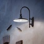 Classic Design Aluminum Outdoor Wall Lamp Made in Italy - Campobasso Viadurini