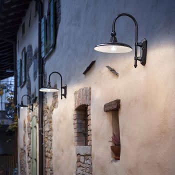 Classic Design Aluminum Outdoor Wall Lamp Made in Italy - Campobasso