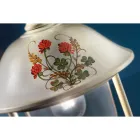 Outdoor Wall Lamp in Hand Painted Aluminum and Flowers Decor - Bari Viadurini