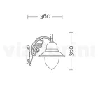 Outdoor Wall Lamp in Aluminum and Polycarbonate Made in Italy - Cassandra Viadurini