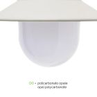 Outdoor Wall Lamp in Aluminum and Polycarbonate Made in Italy - Cassandra Viadurini