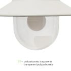 Outdoor Wall Lamp in Aluminum and Polycarbonate Made in Italy - Cassandra Viadurini