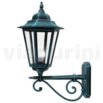 Outdoor Wall Lamp in Aluminum and Glass Made in Italy Vintage - Janira Viadurini