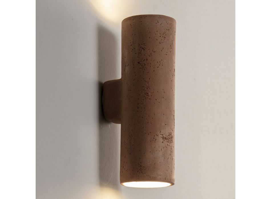 Outdoor Wall Lamp in Colored Clay and PMMA Made in Italy - Toscot Hans Viadurini