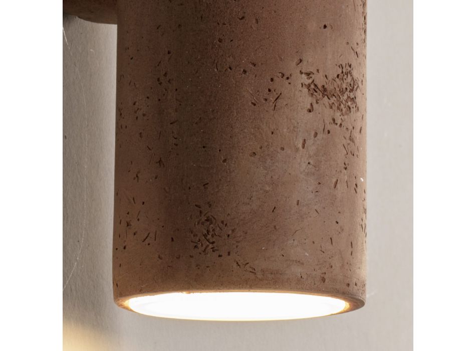 Outdoor Wall Lamp in Colored Clay and PMMA Made in Italy - Toscot Hans Viadurini
