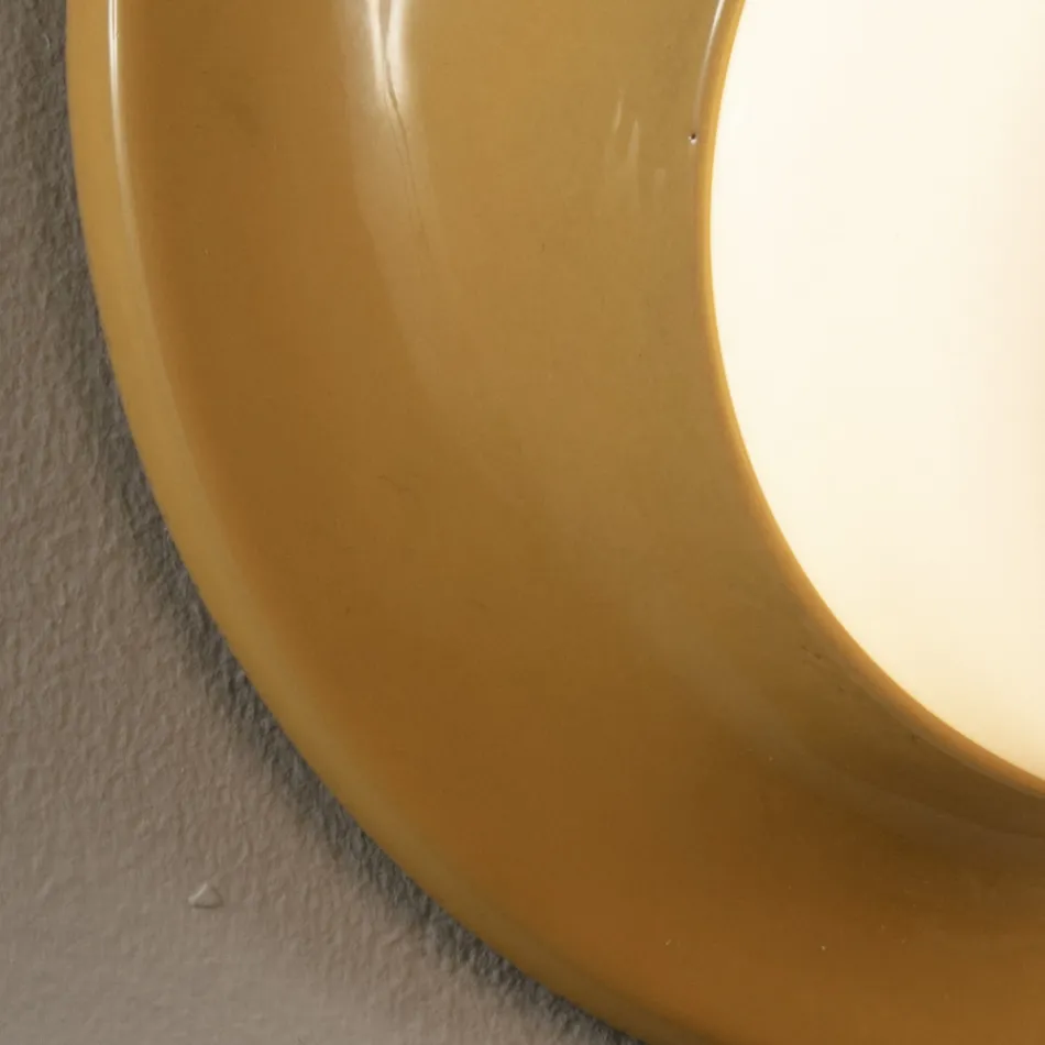 Outdoor Wall Lamp in Majolica and Blown Glass Made in Italy - Toscot Swinger Viadurini