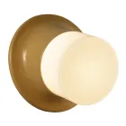 Outdoor Wall Lamp in Majolica and Blown Glass Made in Italy - Toscot Swinger Viadurini