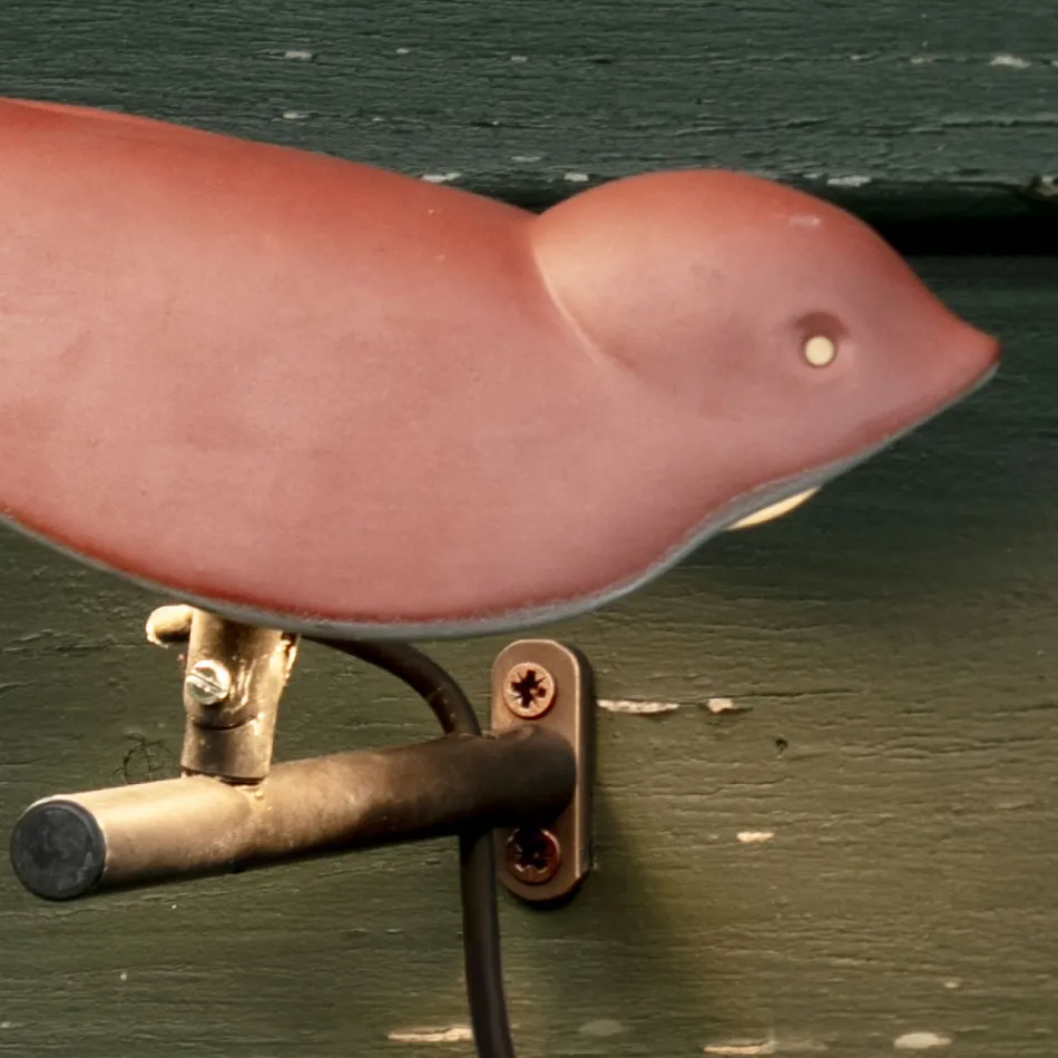 Outdoor Wall Lamp in Enamelled Tuscan Majolica Made in Italy - Uccellino Viadurini