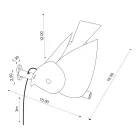 Outdoor Wall Lamp in Enamelled Tuscan Majolica Made in Italy - Uccellino Viadurini