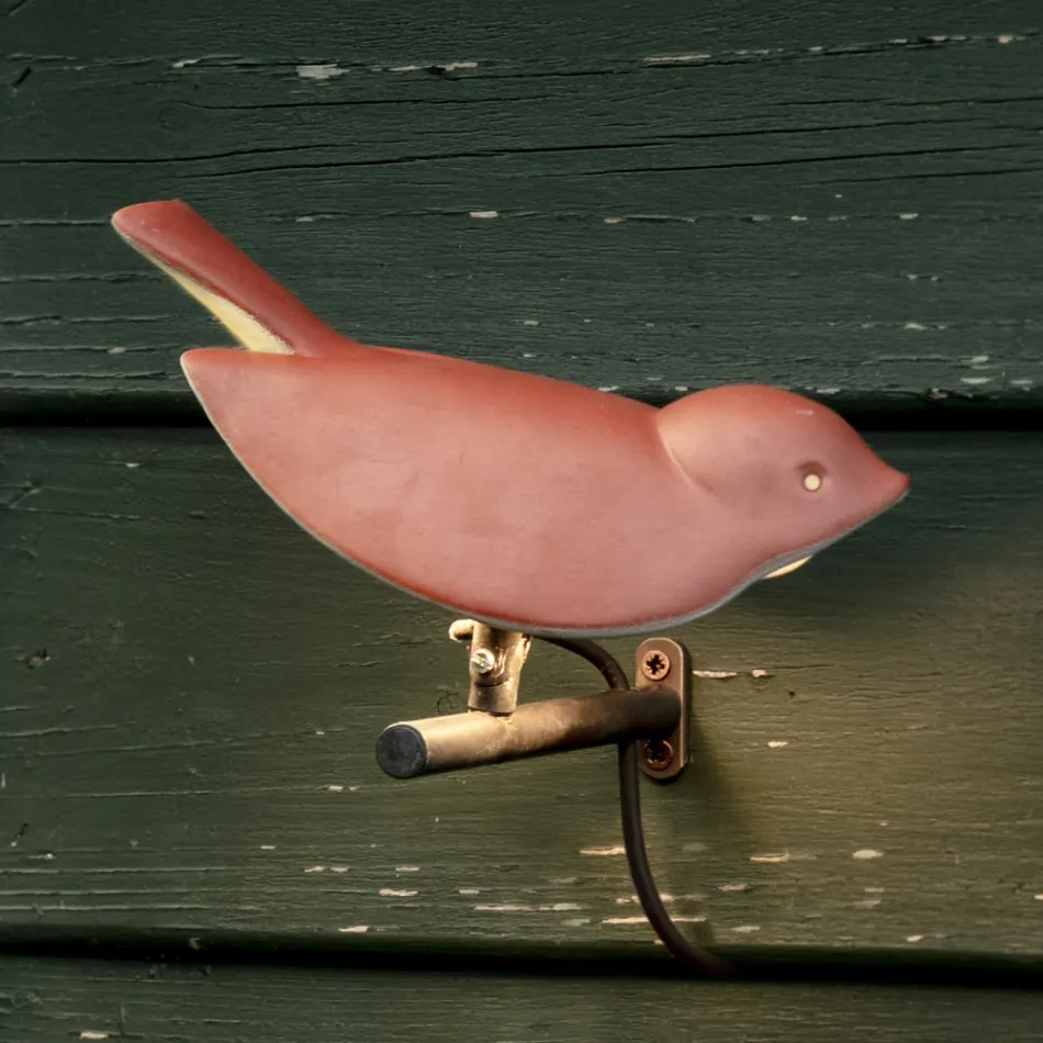 Outdoor Wall Lamp in Enamelled Tuscan Majolica Made in Italy - Uccellino Viadurini