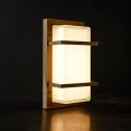 Brass Outdoor Wall Light, E27, and Geometric Style Made in Italy - Crystal