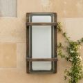 Outdoor Wall Light in Brass, E27 and Geometric Style Made in Italy - Crystal
