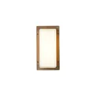 Vintage Brass Outdoor Wall Light with E27 Socket and IP44 - Crystal Viadurini