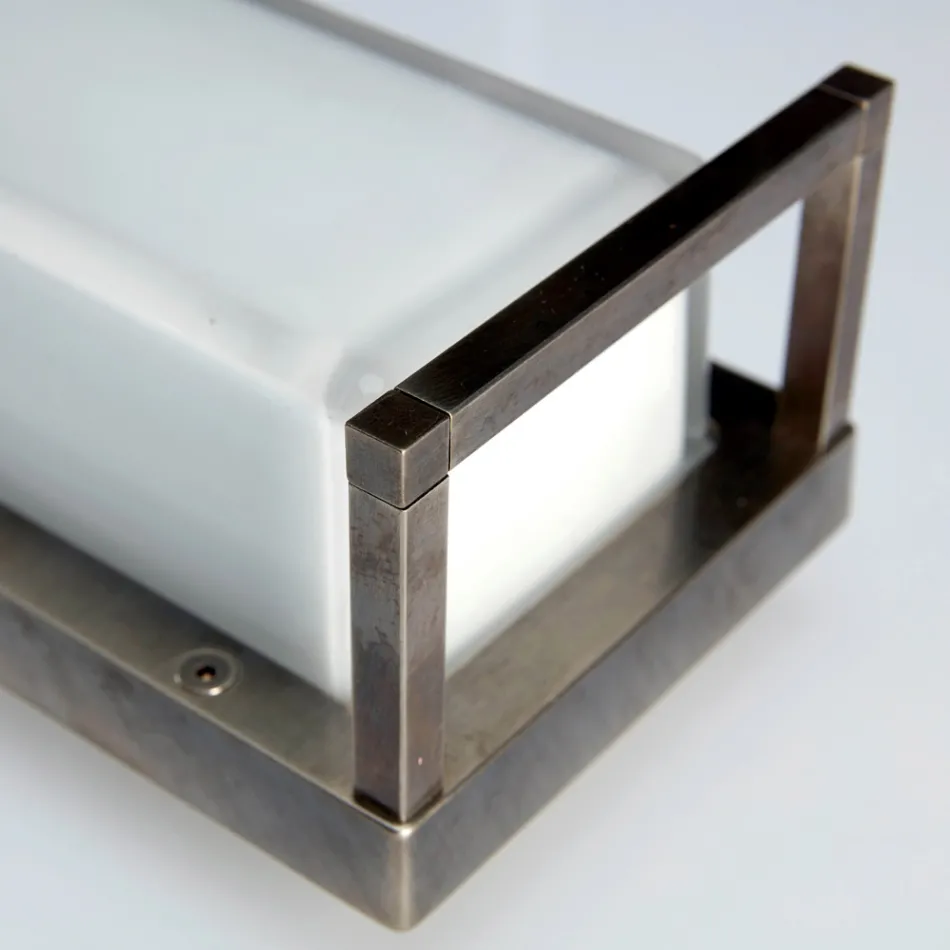 Vintage Brass Outdoor Wall Light, E27 and Elegant Light - Crystal Viadurini