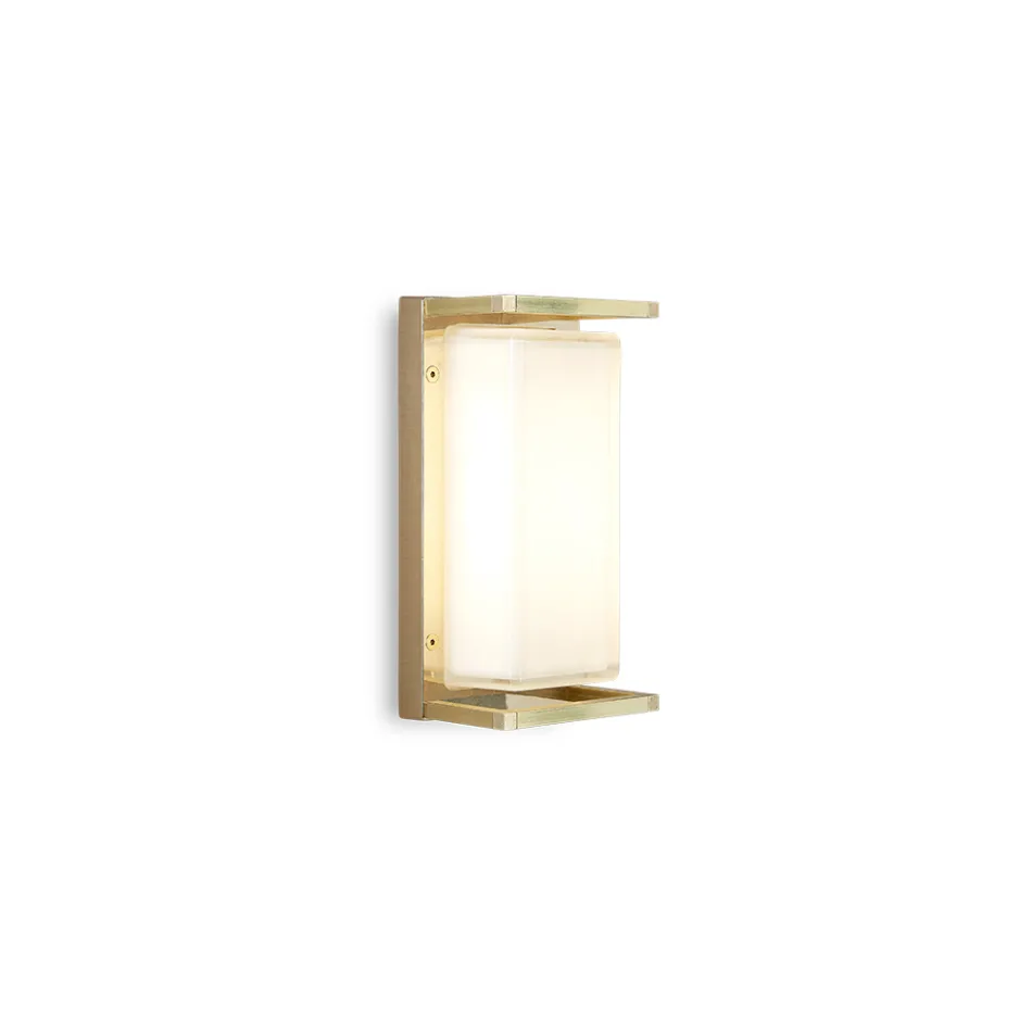 Vintage Brass Outdoor Wall Light, E27 and Elegant Light - Crystal Viadurini