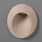 Oval outdoor wall lamp, in colored terracotta Oval - Toscot Viadurini