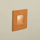 Square outdoor wall lamp, colored terracotta Square - Toscot Viadurini