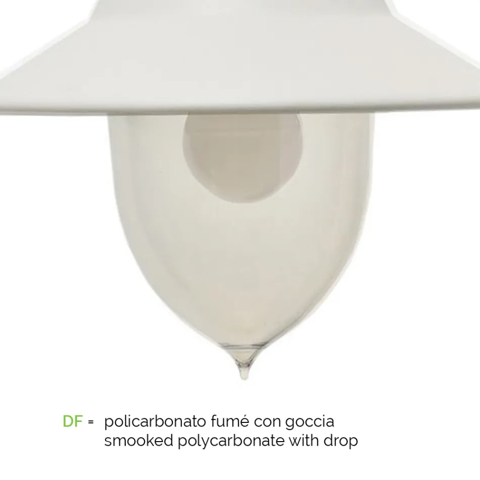 Vintage Style Outdoor Wall Lamp in Aluminum Made in Italy - Cassandra Viadurini