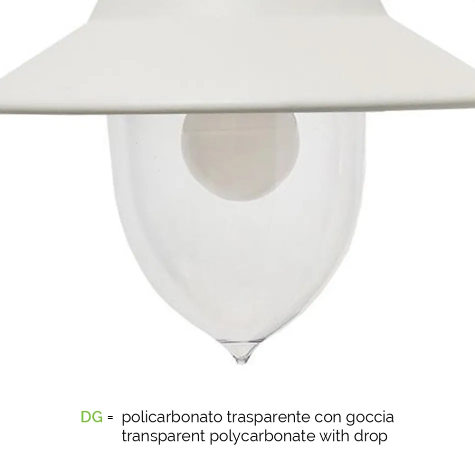 Vintage Style Outdoor Wall Lamp in Aluminum Made in Italy - Cassandra Viadurini