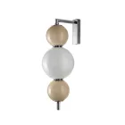 Large Three-Light Wall Sconce in Cased Glass Made in Italy - Lumira Viadurini
