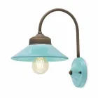 Lights in colored ceramic wall and brass Alice Ferroluce Viadurini