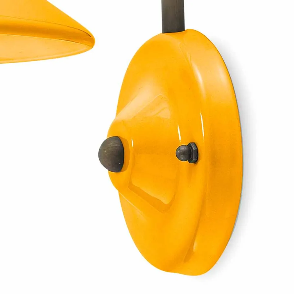 Lights in colored ceramic wall and brass Alice Ferroluce Viadurini