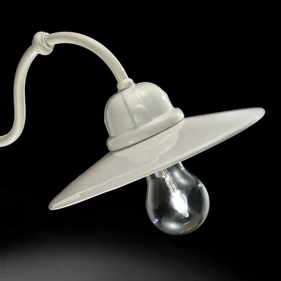 Lamp in glossy ceramic wall Ferroluce Retro Viadurini