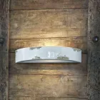 Wall vintage crescent ceramic Helen Ferroluce Viadurini