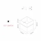 Decorative Led Wall Lamp in White or Black Aluminum for Interior - Vernon Viadurini