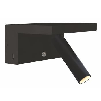 Adjustable Aluminum Decorative Led Wall Light with USB Ports - Alena