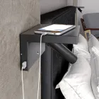 Adjustable Aluminum Decorative Led Wall Light with USB Ports - Alena Viadurini