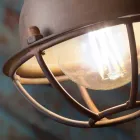 Applique design and three spotlights ceramic and metal Lacey Viadurini