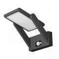 Wall Lamp Solar Led Spotlight in White or Black Aluminum with Sensor - Hugo