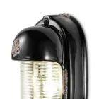 Wall Lamp Handmade Ceramic and Vertical Industrial Iron - Vintage Viadurini