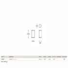 Wall Hanny Aldo Bernardi brass and white methacrylate Viadurini